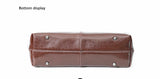 New Coffee Women Handbag 100% Genuine Leather Ladies Shoulder Purse Ladies Black Tote Bag Large Capacity Shopper Bags Brown