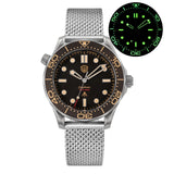 Watchdives WD007Q Titanium Dive Watch 42mm VH31 Sweep Quartz Men Watch Sapphire Crystal Helium Escape Valve 200M Waterproof Lumi