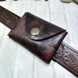 Small Waist Bag Genuine Leather Belt Pack Wallet Coin Purse Card Holder Car Key Pouch Driver's License Case Men Women 6065