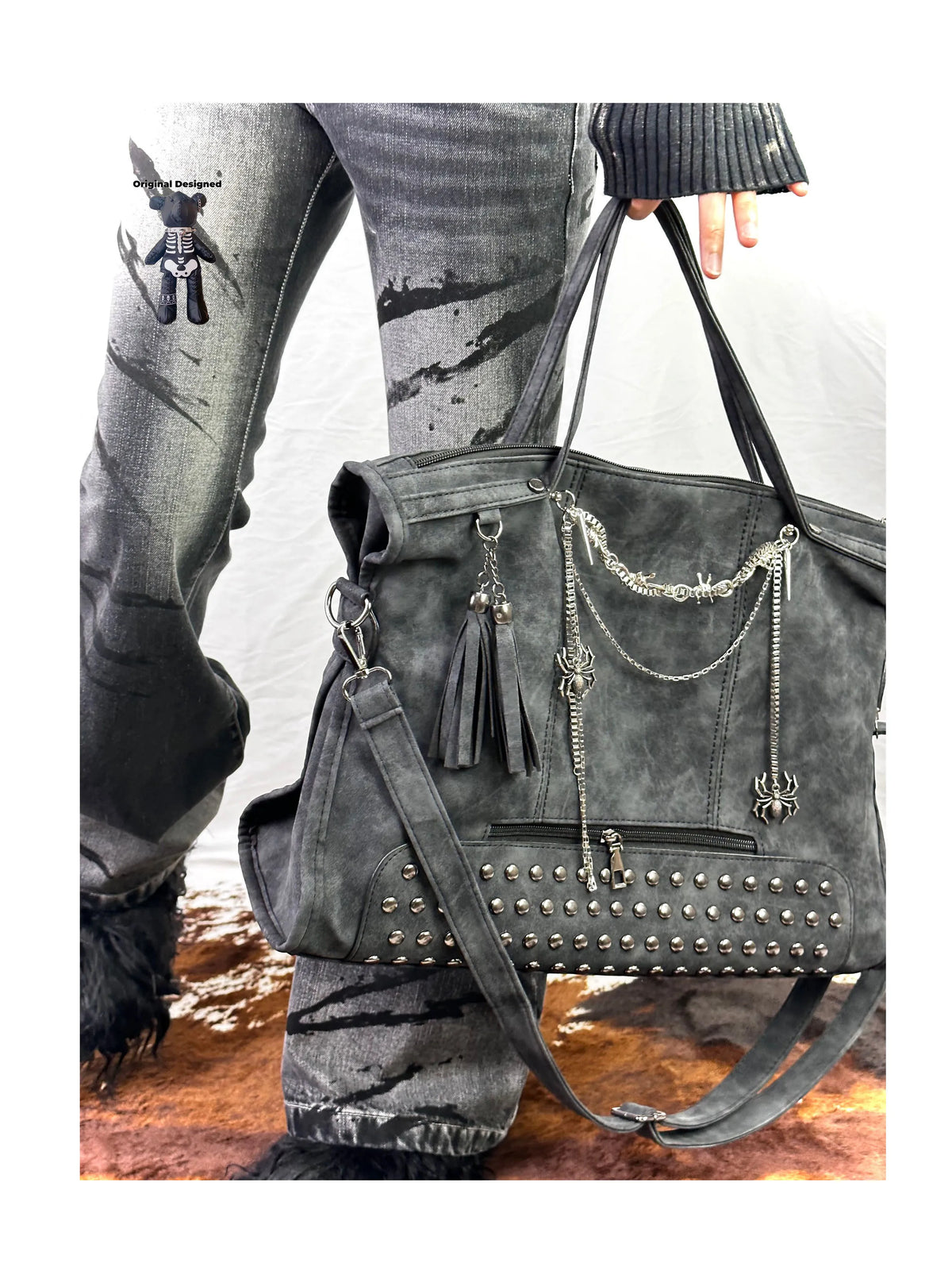 Gothic Y2K Shoulder Tote Bag | TheFashionFever