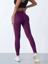 High-Waist Side Stripe Performance Leggings