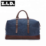 Original Canvas Leather Men Travel Bags Carry on Luggage Bags Men Duffel Bags Travel Tote Large Weekend Bag Overnight