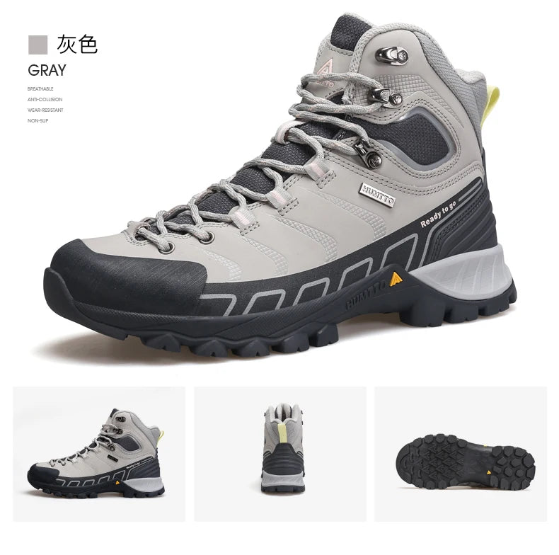 HUMTTO Hiking Shoes Men's Winter Outdoor Sports Climbing Shoes hunting Tactical boots Warm women Trekking Sneakers ankle shoes
