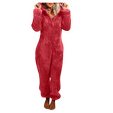 Women’s Elegant Hooded One-Piece Jumpsuit