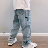 Men’s Wide-Leg Streetwear Cargo Jeans