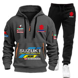 Men’s Multi-Pocket Hoodie & Athletic Pants Set