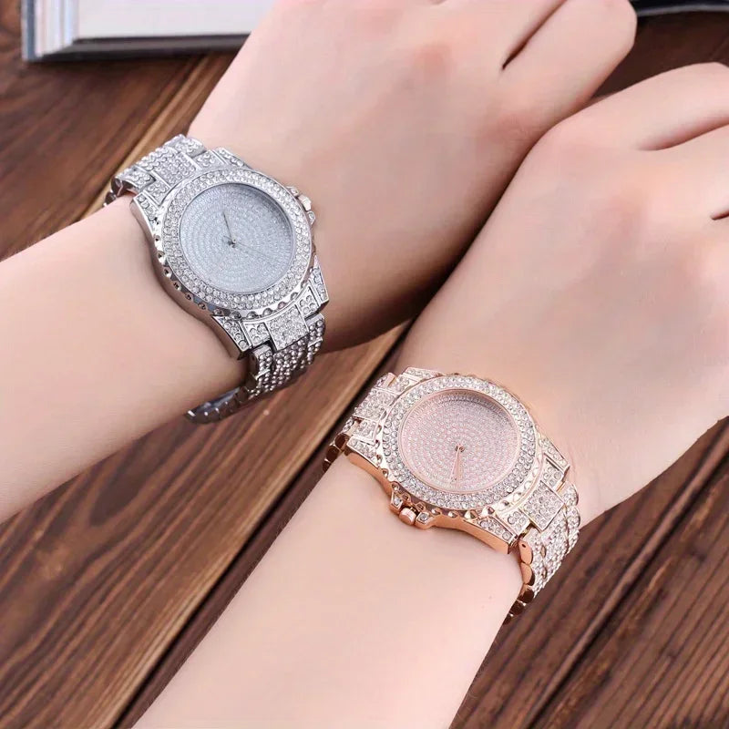 Fashion Crystal Steel Women's Quartz Watch