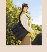 Flower Princess Traveler's Short Distance Travel Bag Crossbody Large Capacity Multi Layer Fashion Luggage Bag for Men and Women