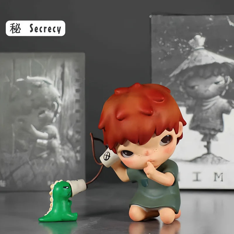 POP MART Hirono The Mime Series Figure Anime Cartoon Action Figurine Blind Box Toys Doll Cute Mysterious Box Birthday Boys Gifts