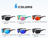KDEAM All Black Fishing Sunglasses Polarized Performance Sports Sun Glasses For Men TR90 With Skull Case Category 3