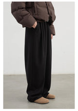 Women's High-Waisted Pleated Wide-Leg Trousers