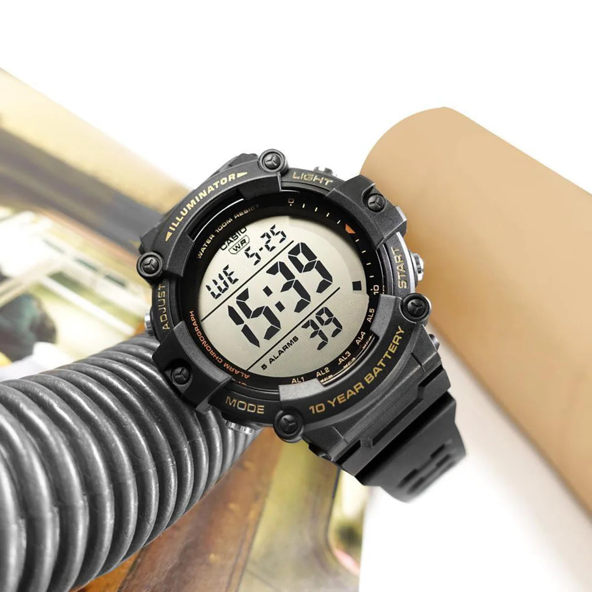 Casio Men’s Heavy Duty Digital Watch – 10-Year Battery (AE-1500WHX)