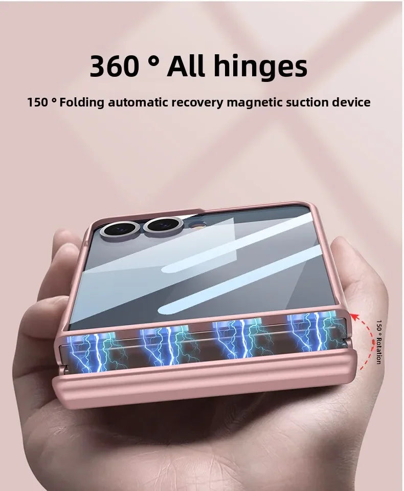 Samsung Galaxy Z Flip Magnetic Case with Hinge Protection