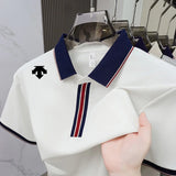 Men's Embroidered Polo Shirt – Breathable Summer Style