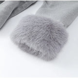 Elegant Lace-Up Woolen Jacket