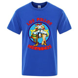 Summer Men's High Quality LOS POLLOS Hermanos Funny Printed T-Shirt Casual Cotton Breathable Tshirt Chicken Brothers Tees Top