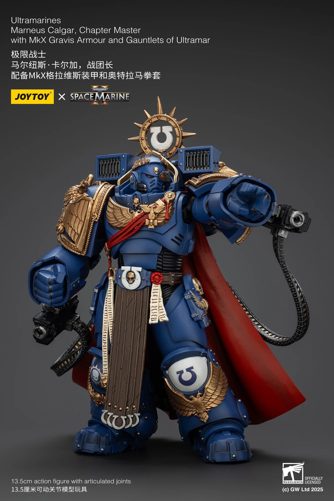 JOYTOY Warhammer 40k 1/18 Action Figures Ultramarines Marneus Calgar, Chapter Master Ultramarines Victrix Honour Guard