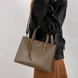 Genuine Brand Top Quality Leather Handbag Women's Tote Messenger Sac Designer Large Capacity 3 Levels Shoulder Crossbody Bags