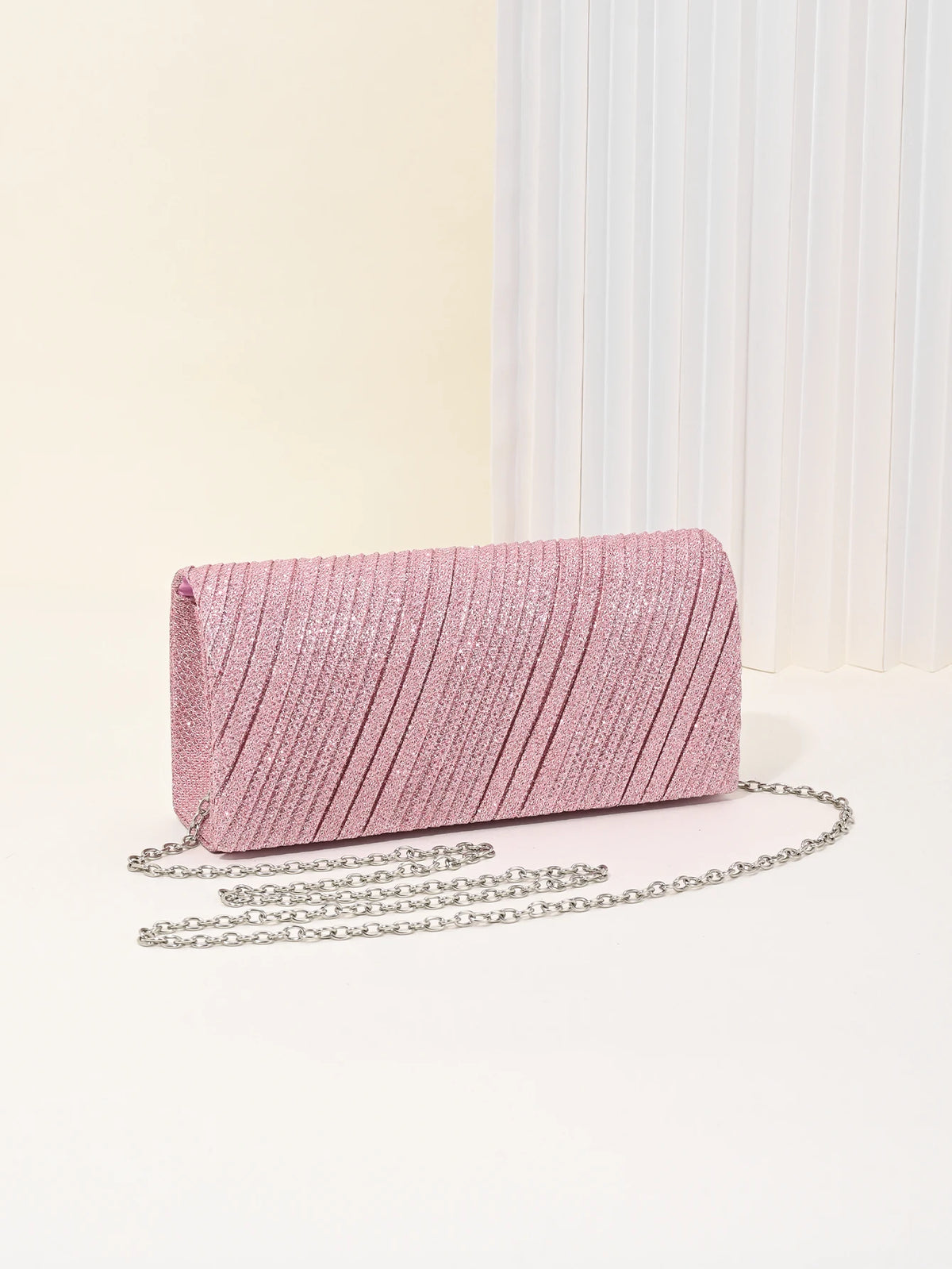 Simple And Elegant Glitter Evening Bag Clutch Purses for Women Ladies Sparkling Party Handbag Wedding Bag