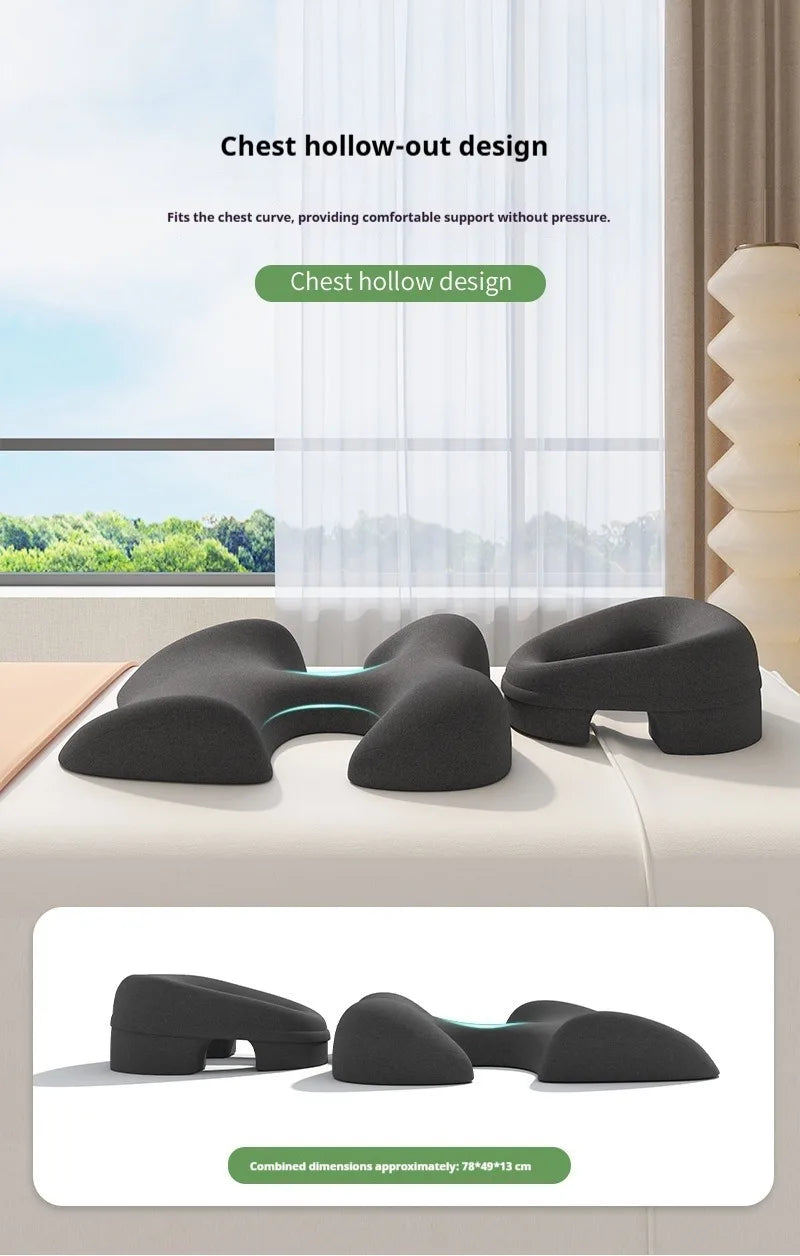 Professional Salon Facial Pillow for Face Down Massage, Ergonomic Face Cradle with Breathing Hole for Spa,Facial,Lash Extensions