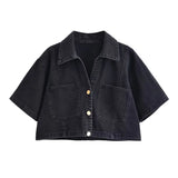 Nlzgmsj  Summer Women's Casual Sets Fashion Mini Skirt Shorts Sets Denim Short Shirt Top Sets For Women Street Women Outfit