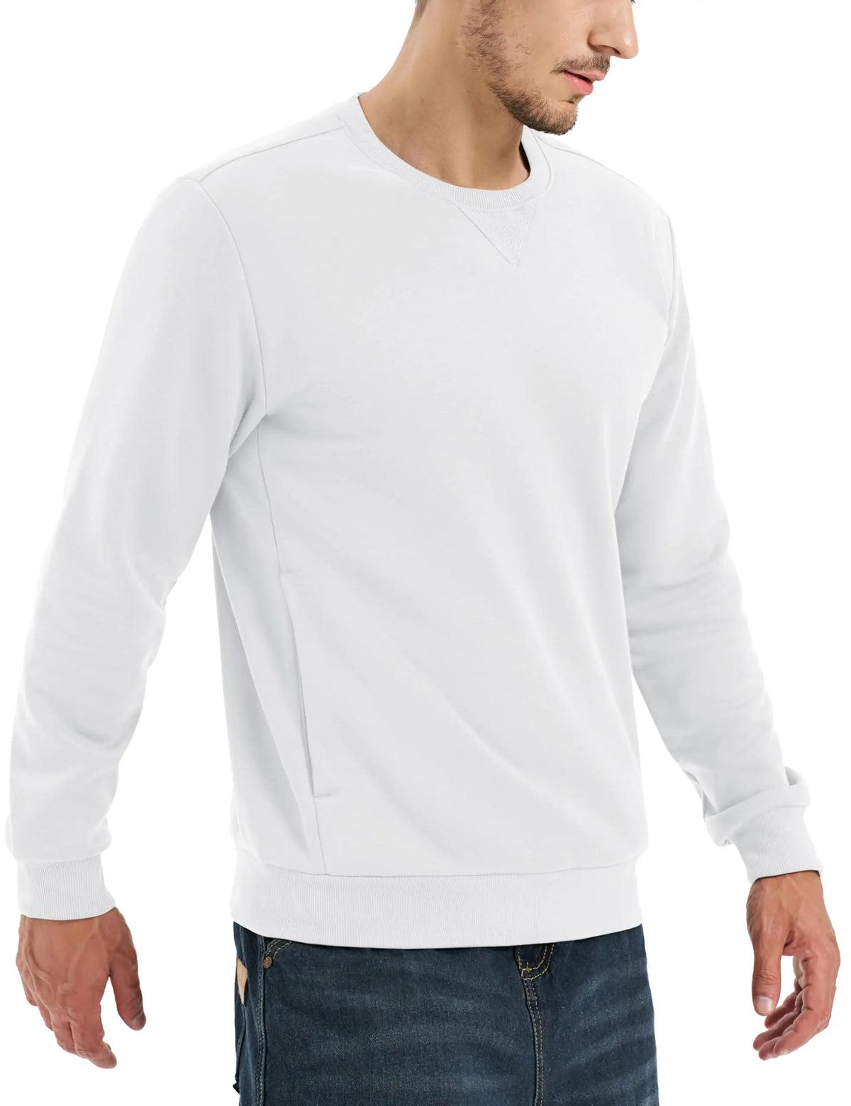 TACVASEN Men’s Fleece Crewneck Sweatshirt
