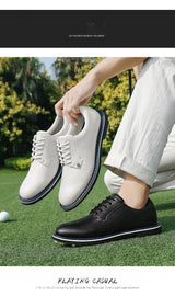 Golf Shoes For Men 2024 New White Professional Waterproof Non-slip Spikeless Outdoor Leisure Walking Training Golfer Sneakers