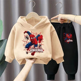 Spring Autumn Children's Clothing Sets Boys Cartoon Sweatshirts and Sweatpants 2pcs Sets Kids Hoodied Sport Pullover Tracksuits
