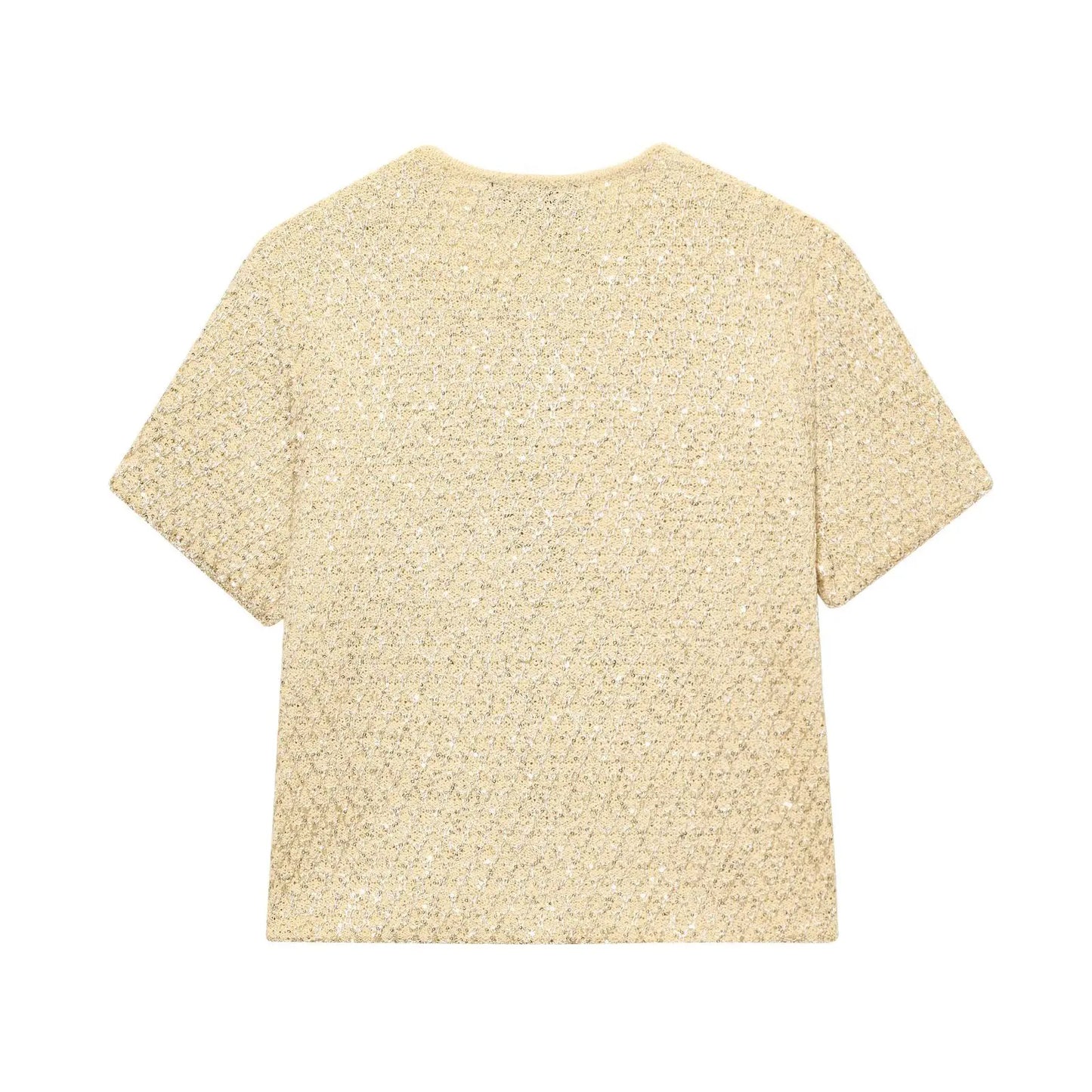 Sequin Knitted Jacket & Camisole Set - Summer Office Wear