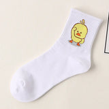 Dancing Duck Cartoon Art Socks