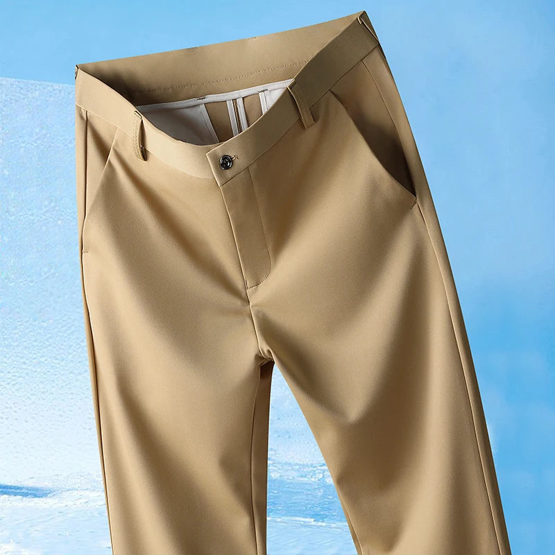 Men's Lightweight Stretch Straight-Leg Pants