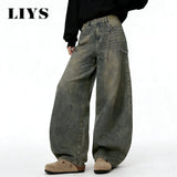 Unisex Baggy Wide-Leg Denim Jeans