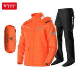 Men's Waterproof Motorcycle Rain Suit – Reflective Split Jacket & Pants