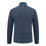 Men’s Fleece-Lined Stand Collar Cardigan