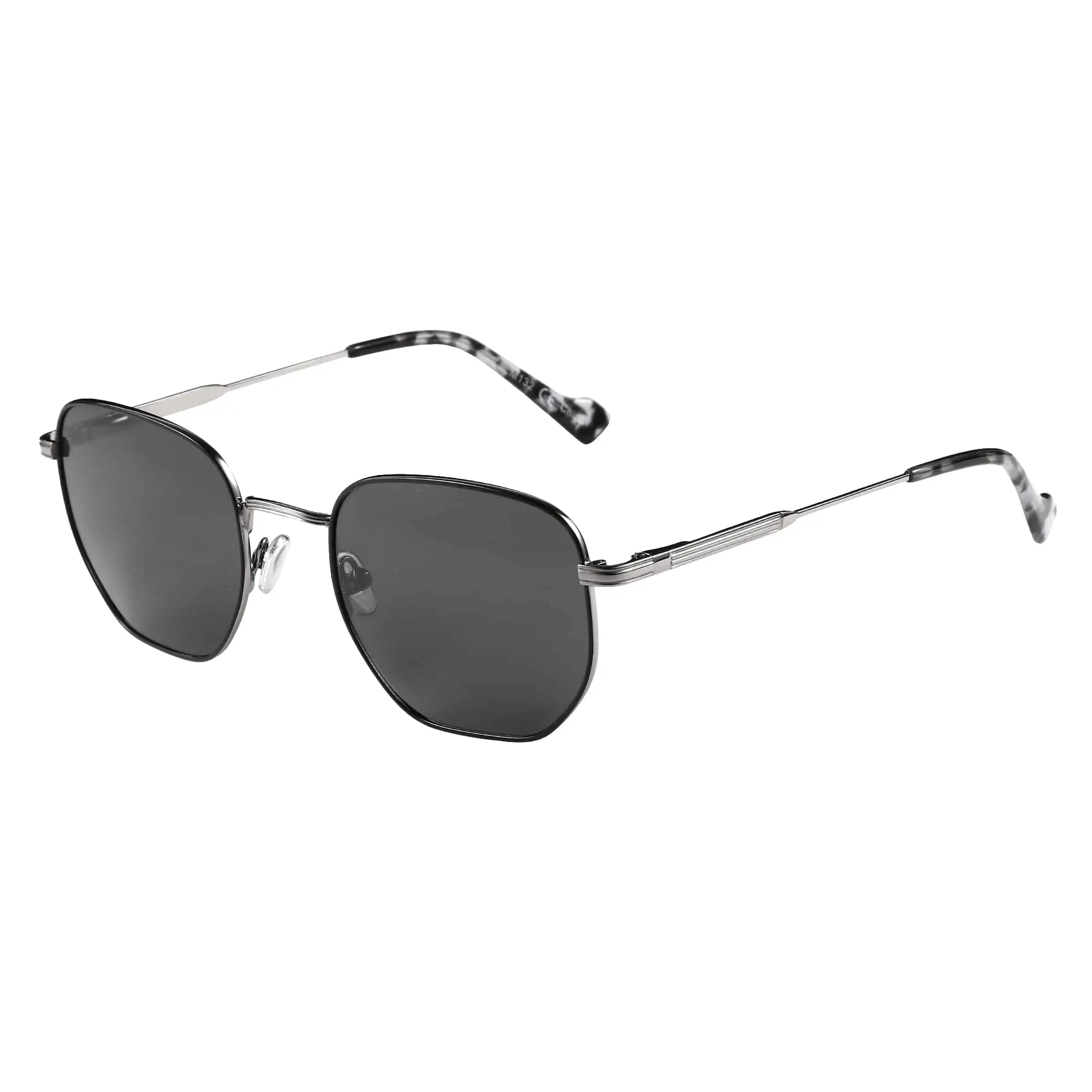 ZENOTTIC Hexagon Polarized Retro Sunglasses for Men Women-Vintage Metal Frame Design UV Protection Trendy Fashion Shades