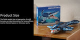 805PCS Blue Dinosaur Building Blocks Toys Model Mosasaurus Dinosaur Assemble Puzzle Bricks Toy Sets For Kid Ornament Gifts