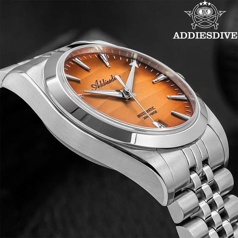 ADDIESDIVE 2026 New Men Watch 39mm Sappphire Automatic 8215 Mechanical Wristwatch 316L Stainless Steel Luminous Waterproof 200m