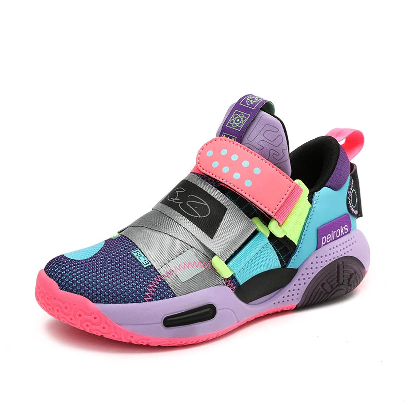 Kids' Pro-Grip Athletic Basketball Shoes