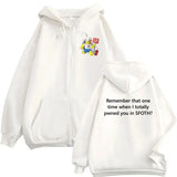 Blame John Meme Oversized Zip-Up Hoodie
