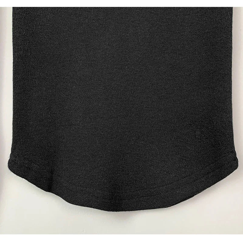 Chic Slash Neck Long Sleeve Cropped Tee