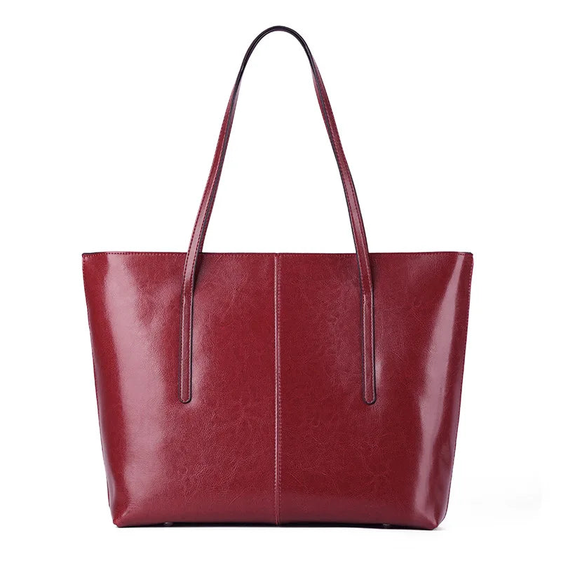 Burminsa Vintage Genuine Leather Tote Bag for Women