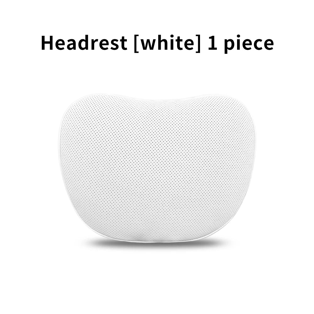 OULEX For Tesla Model 3 Y/Juniper Flocking/Leather Car Seat Neck Pillow Soft Memory Neck Pillow High-Quality Headrest Support