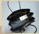 Genuine Cowhide Leather Tote Top Women's Bag Large-Capacity Neutral Motorcycle Wing Underarm Messenger Bag for Ladies 2025