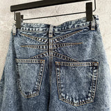 High-Waist Cotton Straight Jeans — Women's Slim Fit