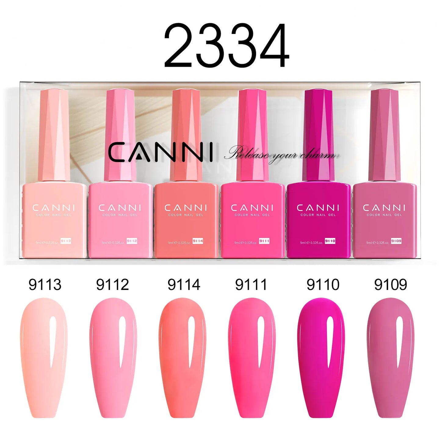 CANNI HEMA-Free Gel Polish Kit | Jelly, Nude & Rubber Base