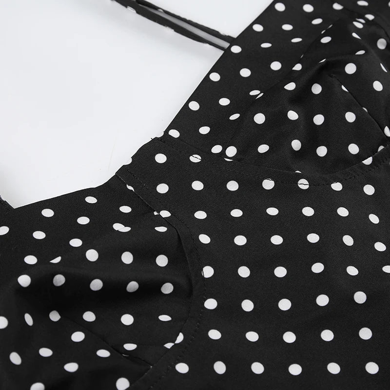 Y2K Polka Dot Mini Dress