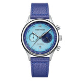 TIMETOKEN New T501GS Mens Watch Japan Miyota OS21 Movement Watermelon Dial Waterproof Chronograph Domed Sapphire Calendar Style