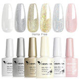 VENALISA 6pcs/kit Autumn Color Collection Fall Nails Brown Earth Gel Nail Polish TPO FREE Soak Off UV LED Semi Permanent Gel Set