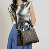 Luxury Handbag Fashion Print Large Capacity Soft Leather Women Shoulder Crossbody Bag Leisure Designer Ladies Purses and Handbag