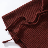 Women's Pure Cashmere Knit Beanie & Scarf Hat
